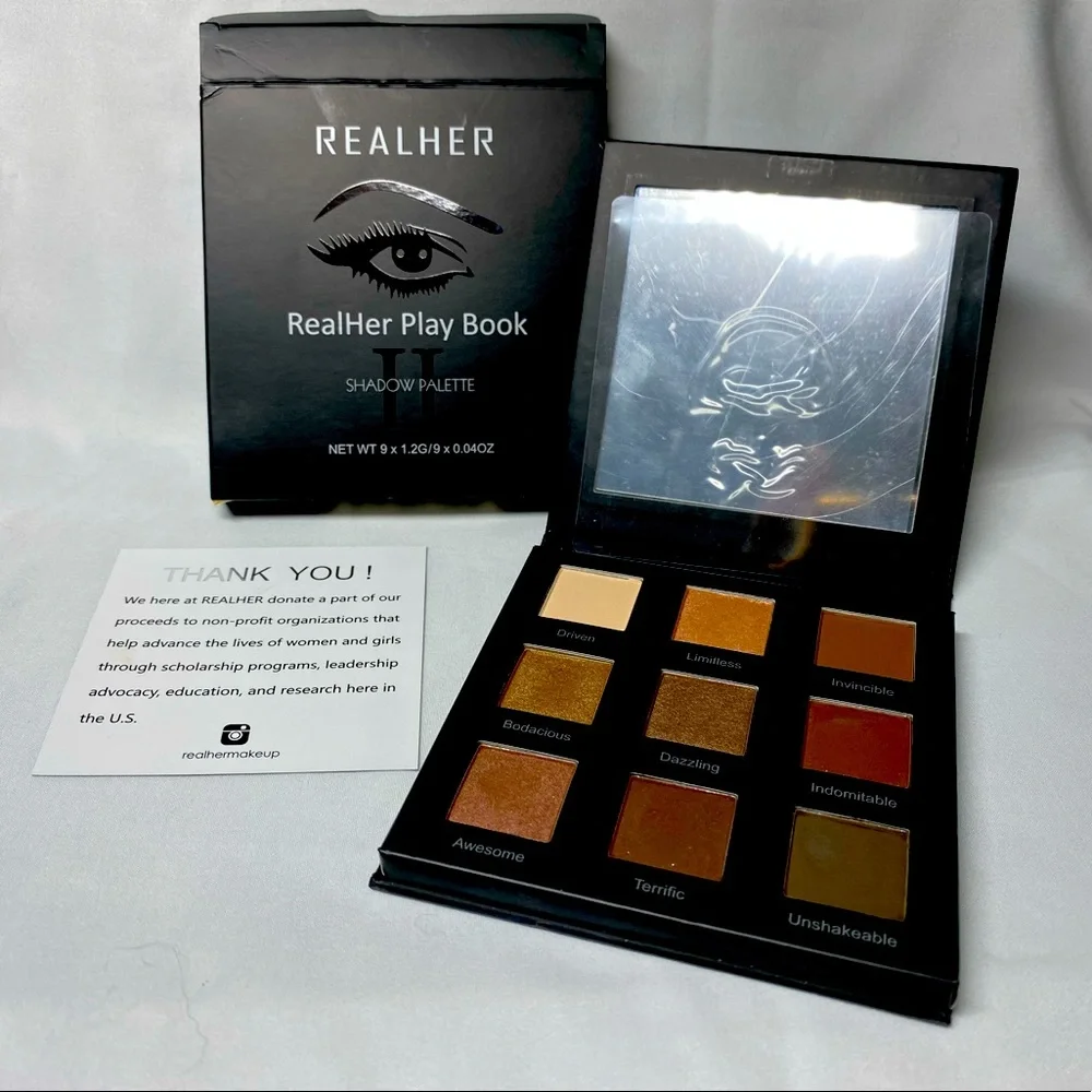REALHER PlayBook Eye Shadow Palette Vol II NIB